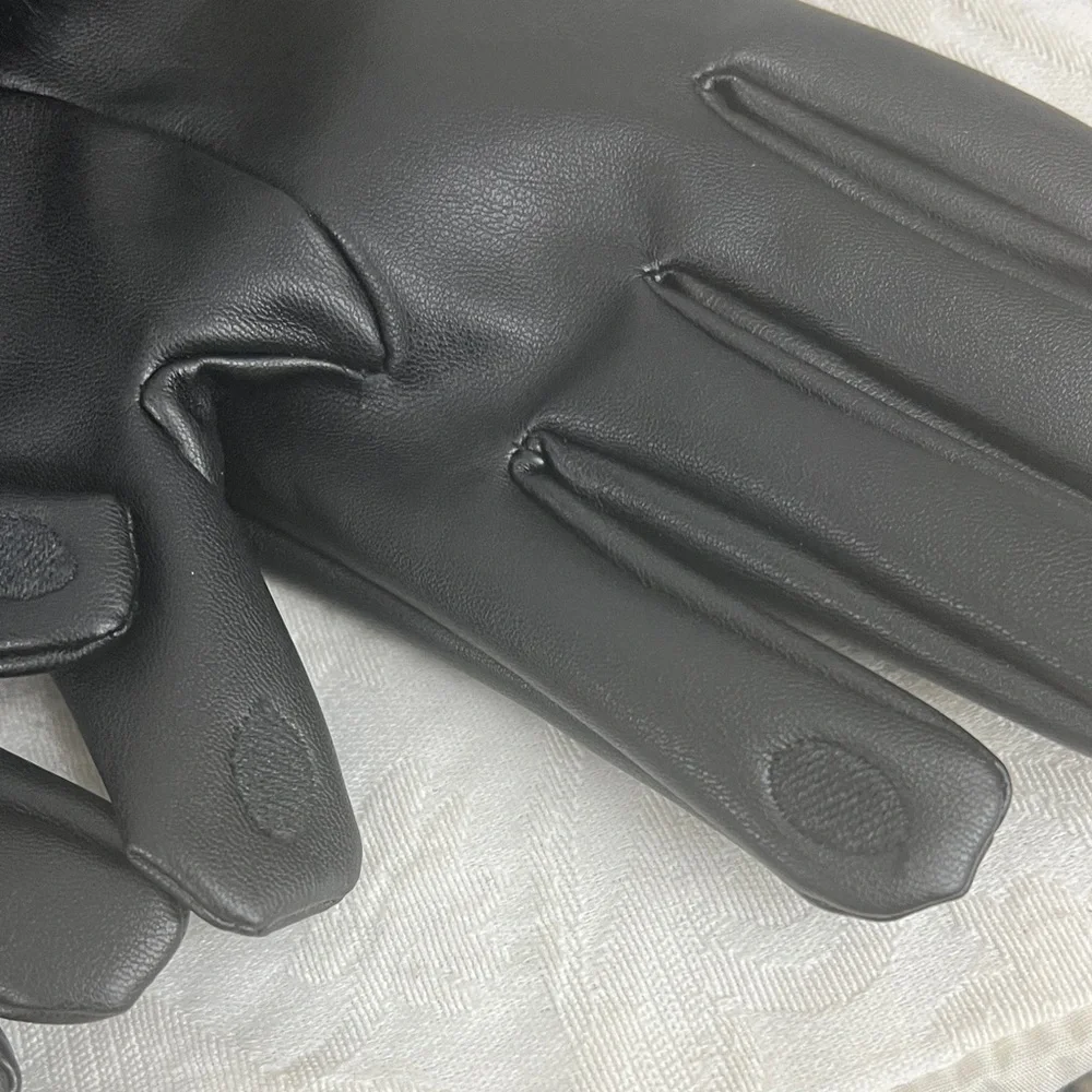 Faux Fur/Leather SMART GLOVES